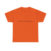 Orange short-sleeve t-shirt featuring the phrase “If Avoidance Was an Olympic Sport” printed across the chest in bold black text. This humorous and emotionally honest tee from Tea Time with Toniya’s T3 Wellness collection blends mental health awareness, self-love, and healing with minimalist streetwear style. Perfect for those embracing emotional growth and authenticity. Available now at teatimewithtoniya.com.
