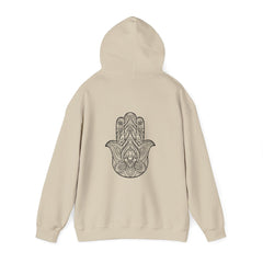 “This Is Sacred” Unisex Hoodie – Softness You Can Wear (Hamsa)