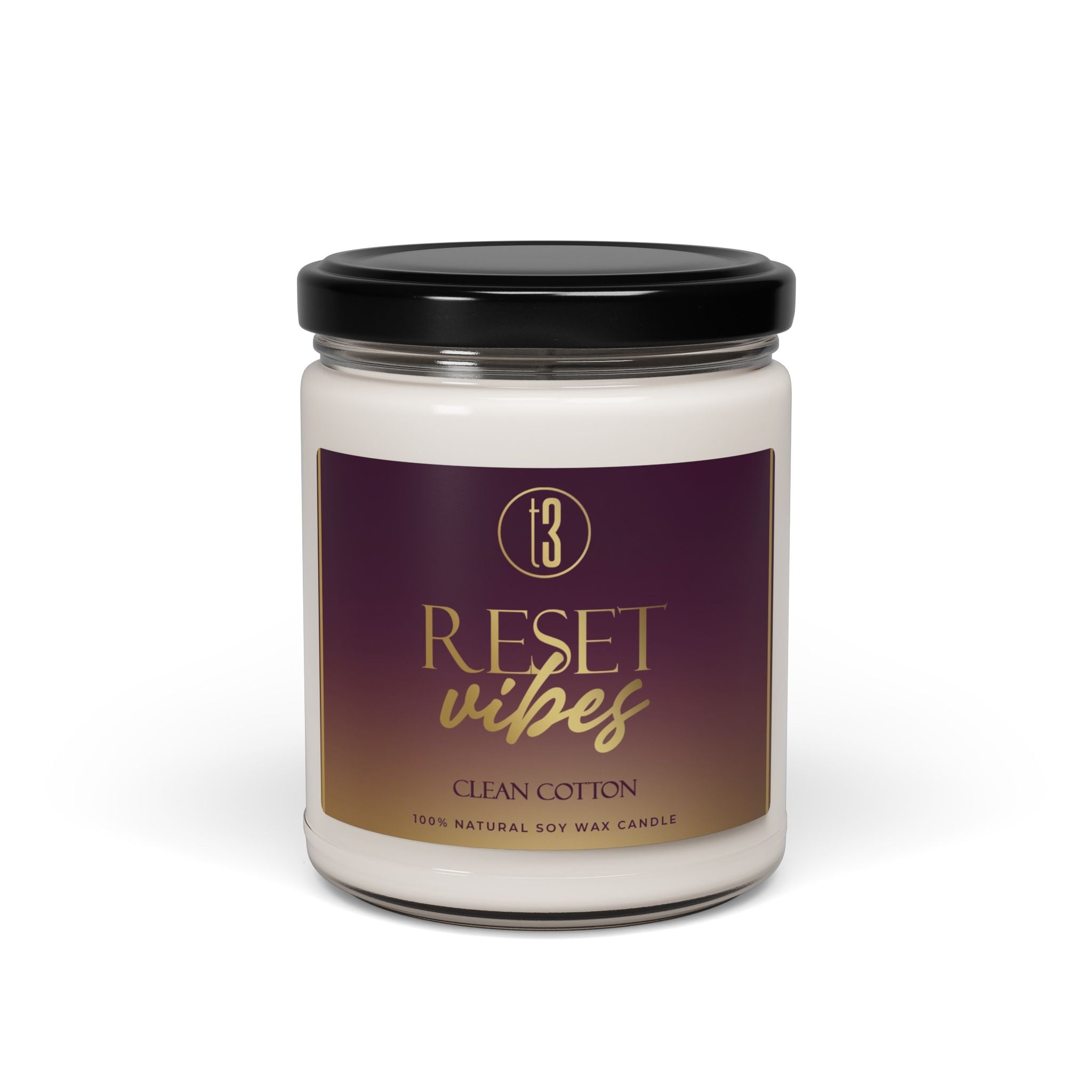 Handmade aromatherapy candle crafted in the USA, featuring vegan ingredients and a clean, crisp scent profile for emotional renewal.