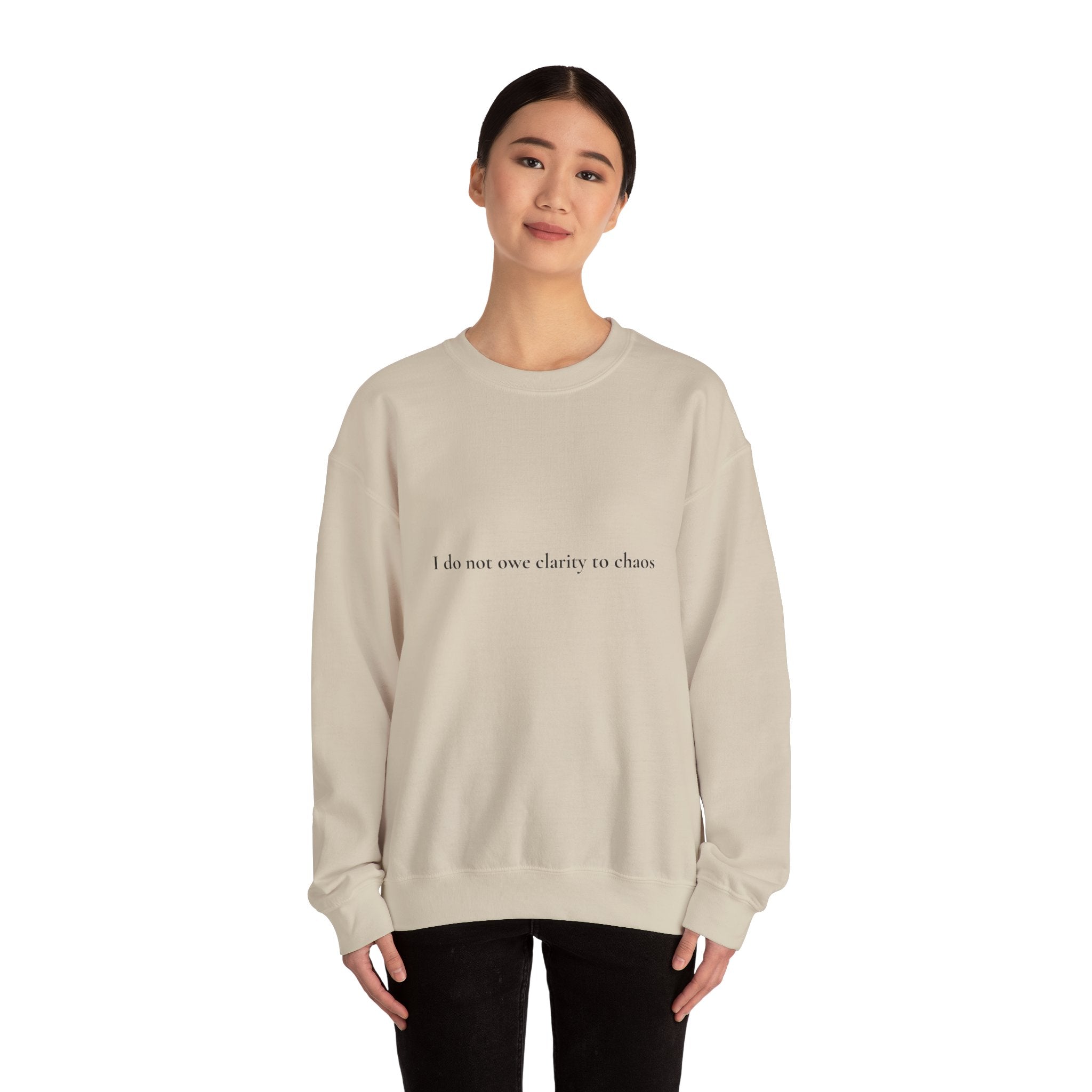 “Balance” Unisex Heavy Blend Crewneck Sweatshirt –  Clarity Is Not Owed, Balance Is Chosen