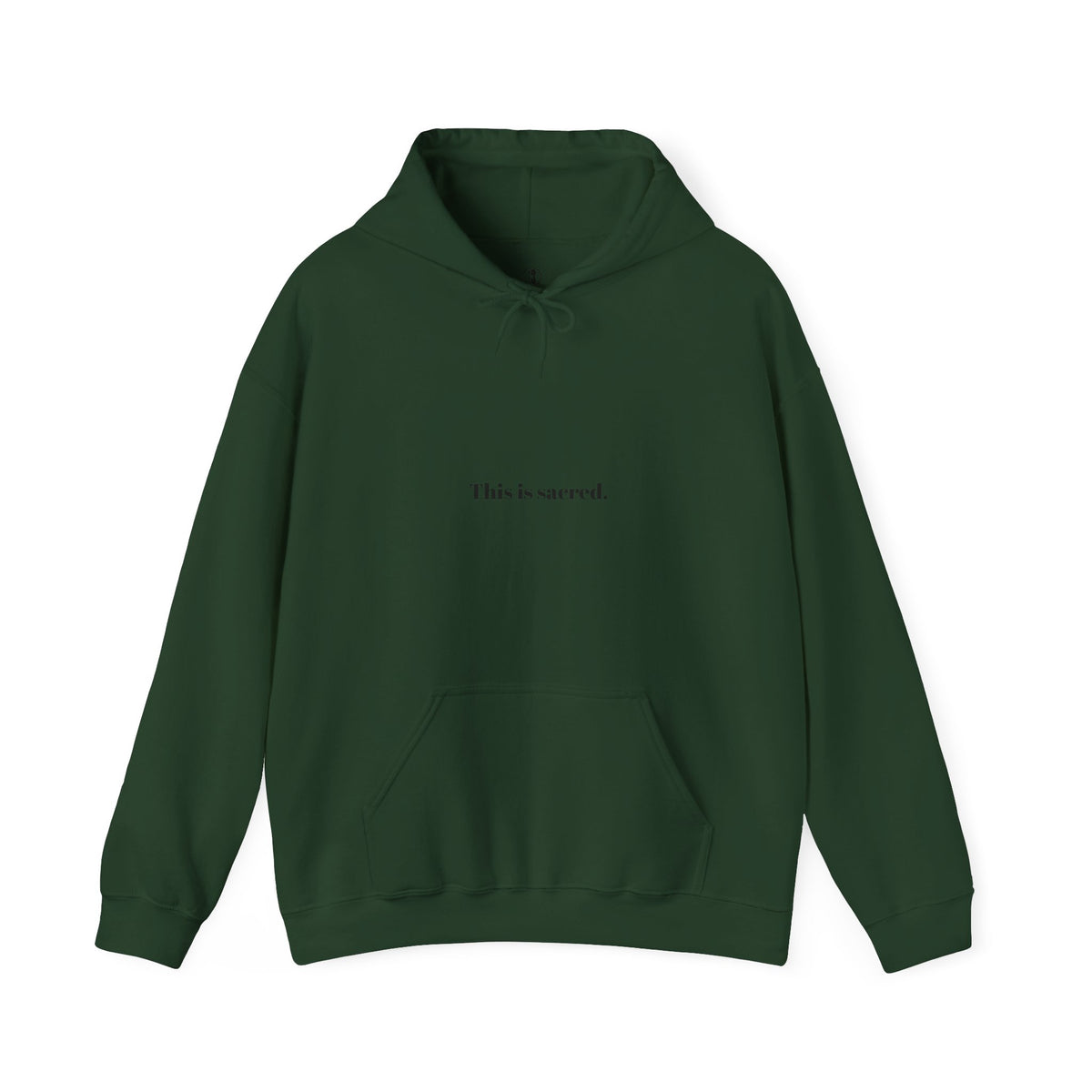 “This Is Sacred” Unisex Hoodie – Softness You Can Wear (Hamsa)